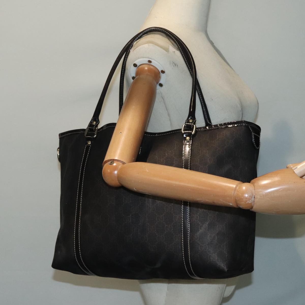 Gucci Gg Supreme Black Canvas Shoulder Bag (Pre-Owned) Size ONE SIZE - 11 Thumbnail