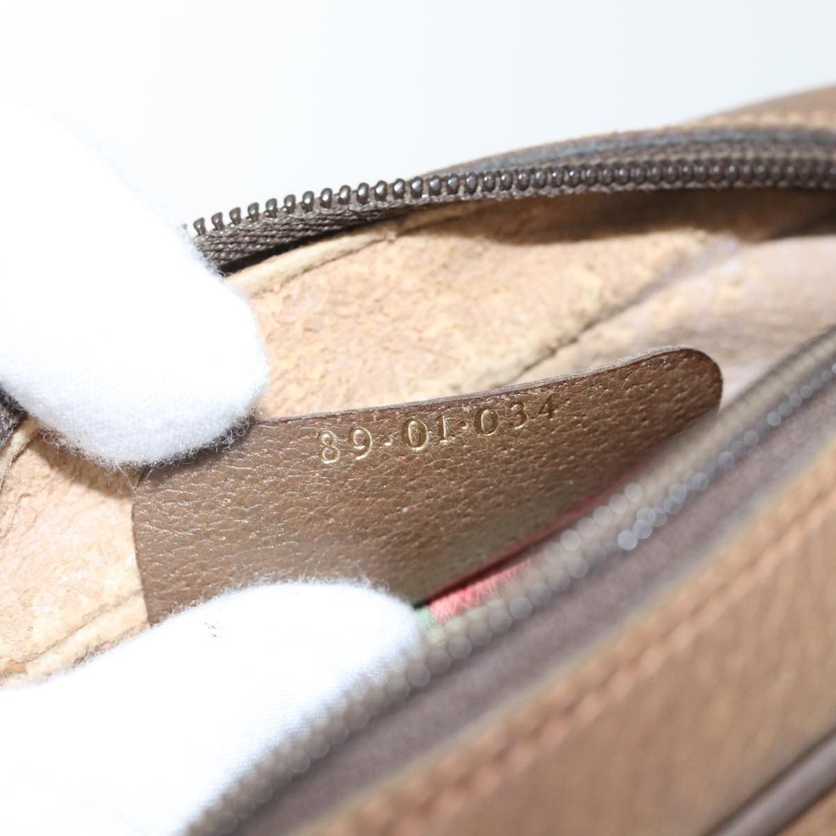 Gucci Sherry Beige Canvas Clutch Bag (Pre-Owned) Size ONE SIZE - 14 Thumbnail