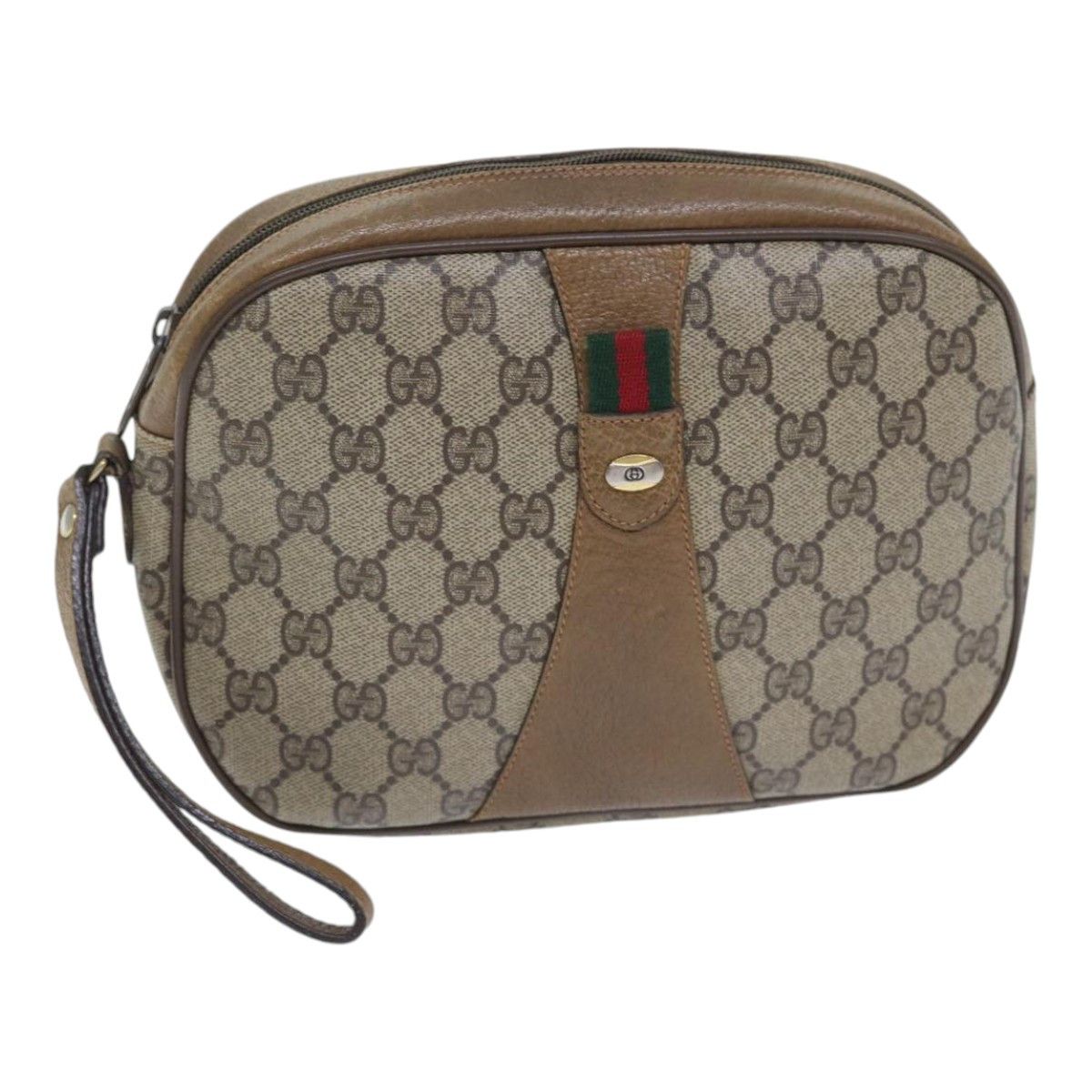 Gucci Sherry Beige Canvas Clutch Bag (Pre-Owned) Size ONE SIZE - 15 Thumbnail