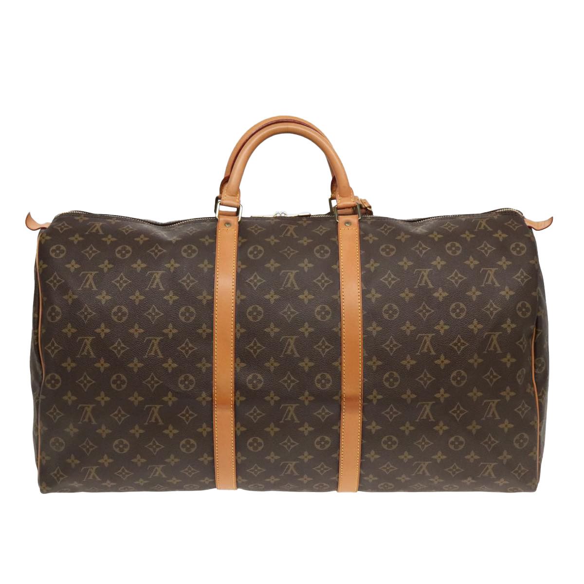 Louis Vuitton Keepall 60 Brown Canvas Travel Bag (Pre-Owned) Size ONE SIZE - 14 Thumbnail