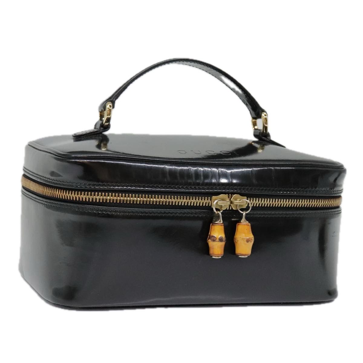 Gucci Bamboo Black Patent Leather Clutch Bag (Pre-Owned) Size ONE SIZE - 15 Thumbnail