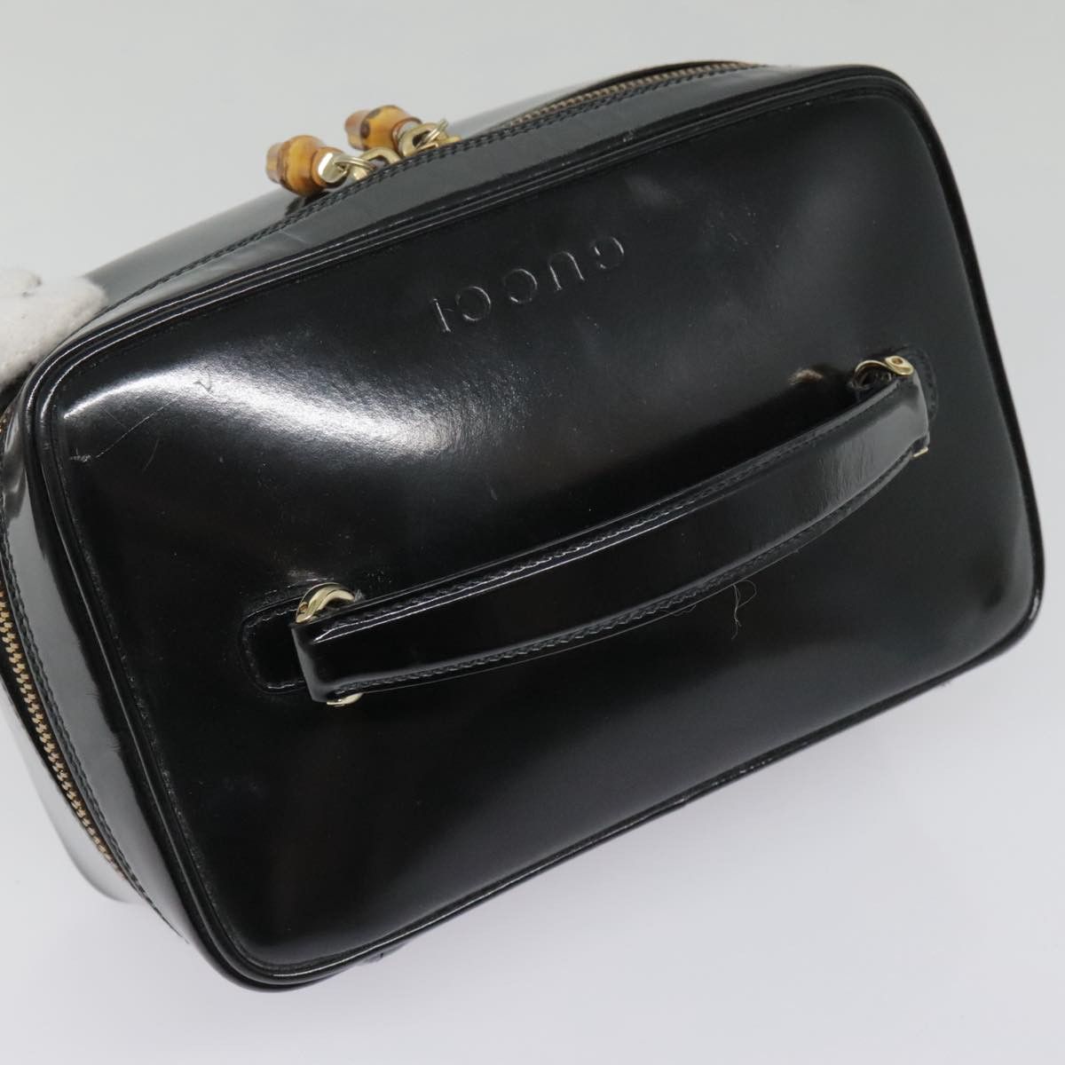 Gucci Bamboo Black Patent Leather Clutch Bag (Pre-Owned) Size ONE SIZE - 16 Thumbnail