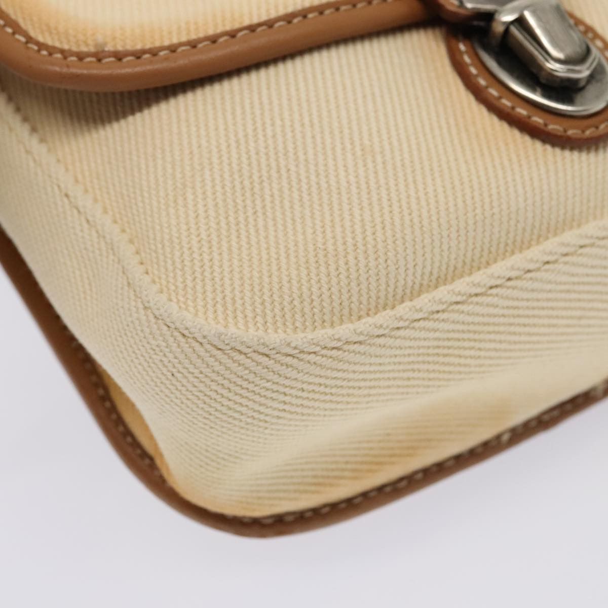 Burberry Beige Canvas Shoulder Bag (Pre-Owned) Size ONE SIZE - 9 Thumbnail