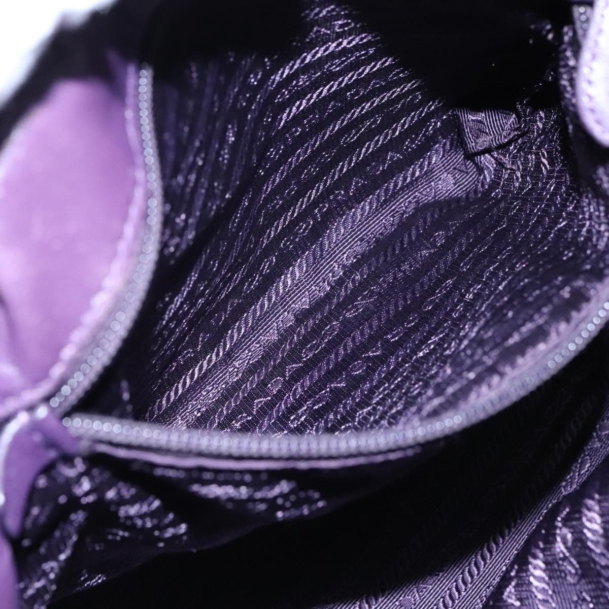 Prada Purple Synthetic Handbag (Pre-Owned) Size ONE SIZE - 9 Thumbnail