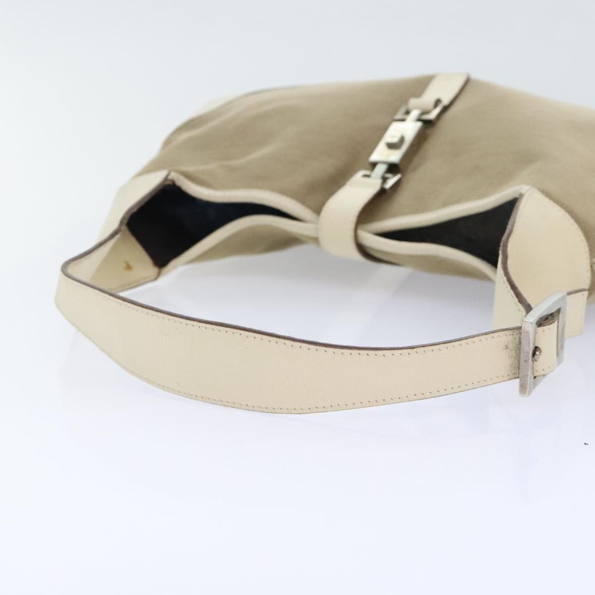 Gucci Jackie Beige Canvas Handbag (Pre-Owned) Size ONE SIZE - 5 Thumbnail