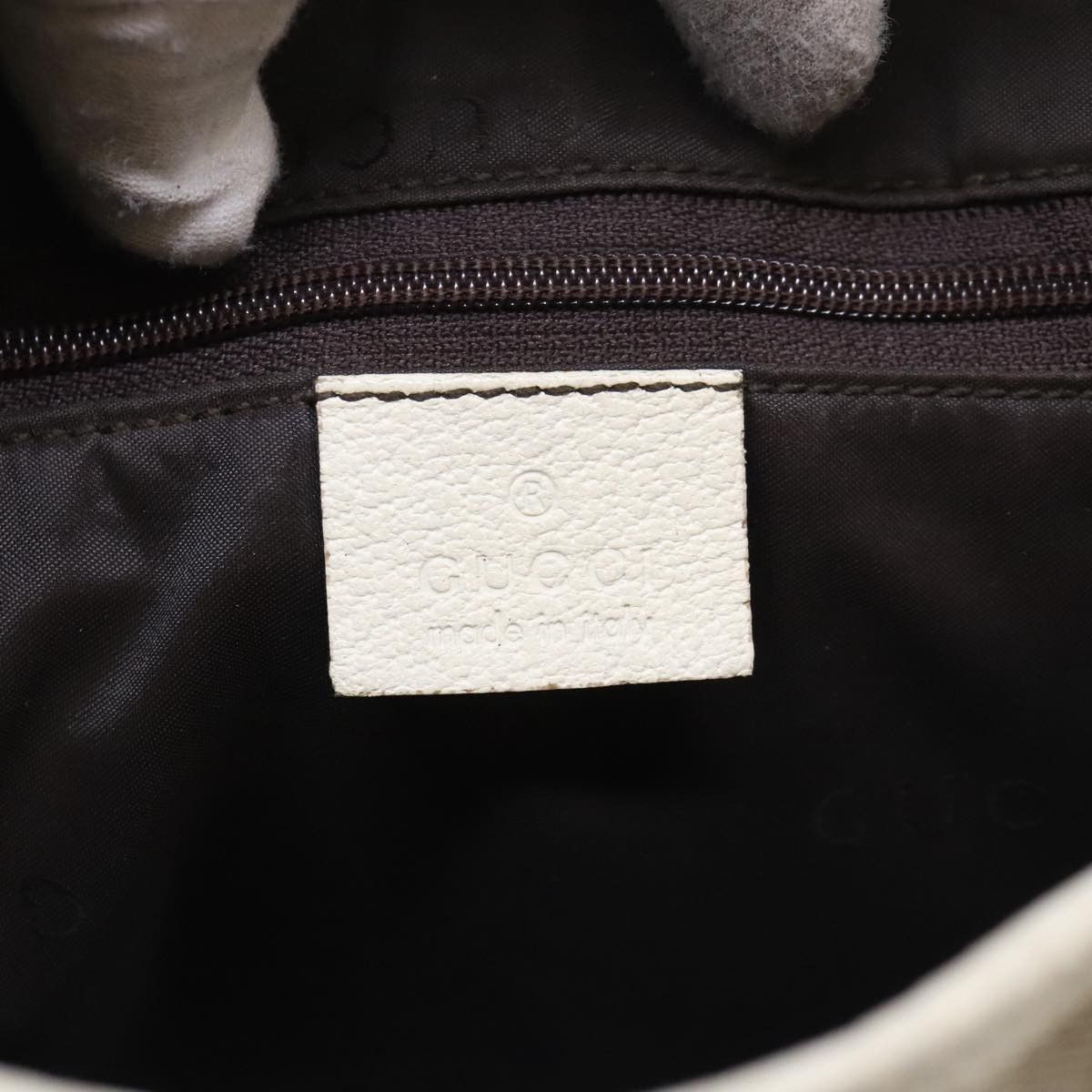 Gucci Jackie Beige Canvas Handbag (Pre-Owned) Size ONE SIZE - 14 Thumbnail