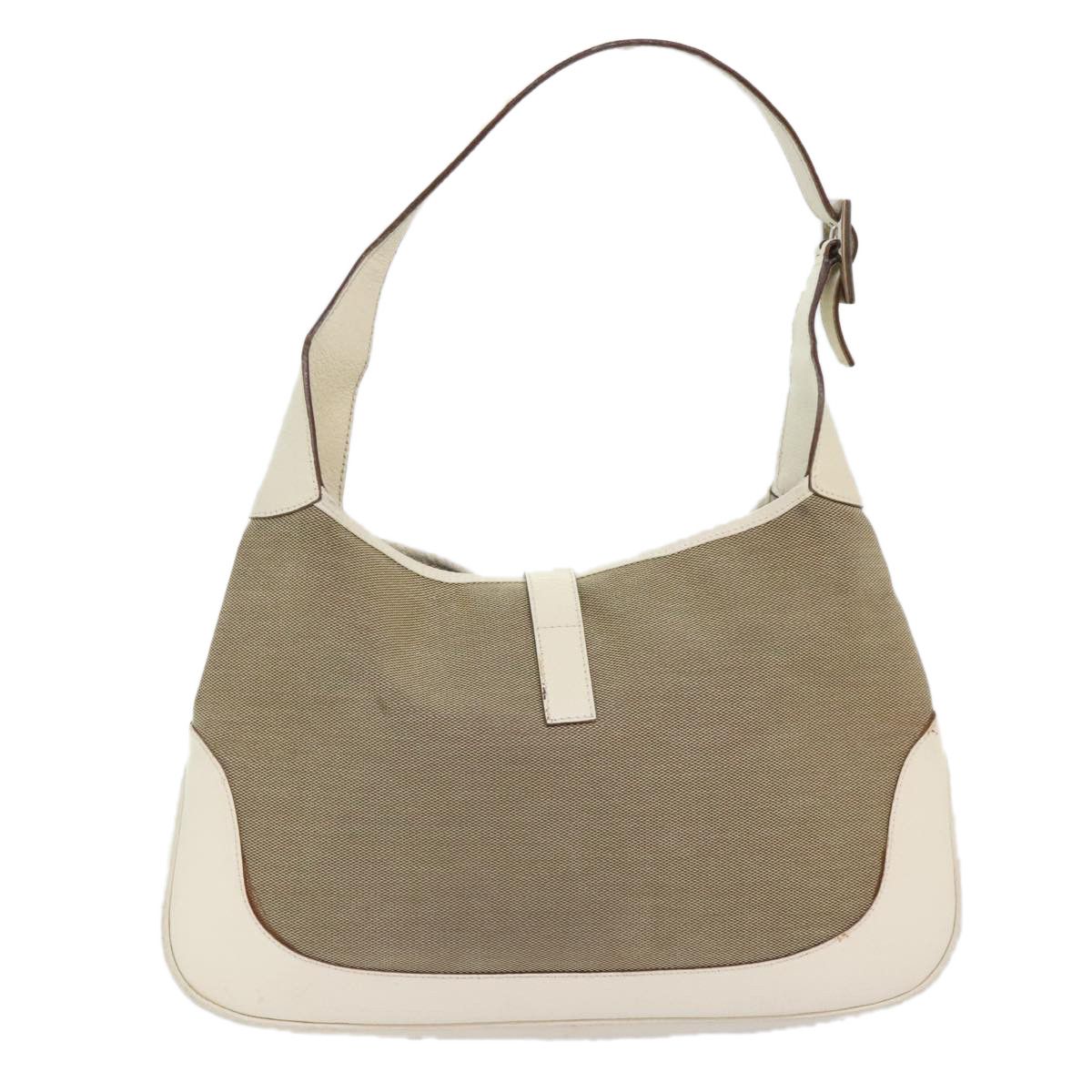 Gucci Jackie Beige Canvas Handbag (Pre-Owned) Size ONE SIZE - 2 Thumbnail