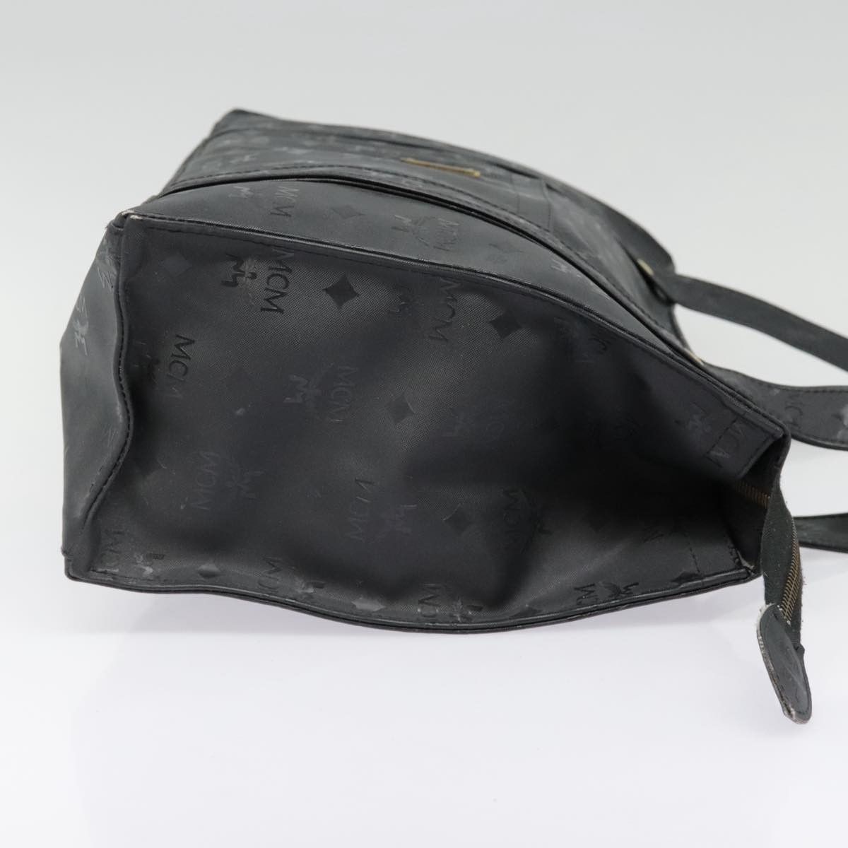 MCM Visetos Black Canvas Tote Bag (Pre-Owned) Size ONE SIZE - 4 Thumbnail