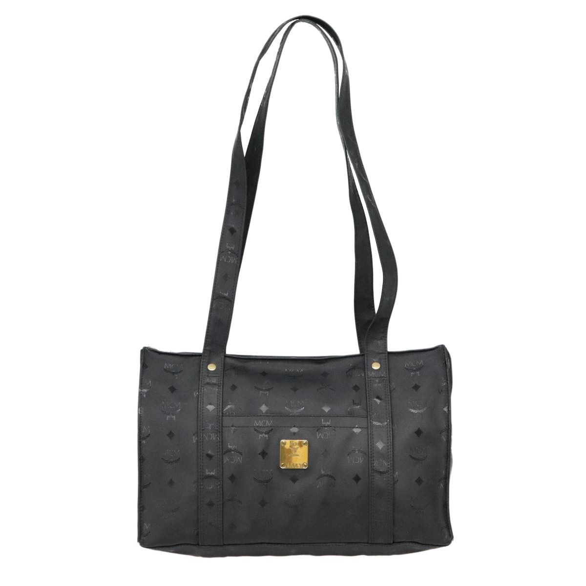 MCM Visetos Black Canvas Tote Bag (Pre-Owned) Size ONE SIZE - 18 Thumbnail