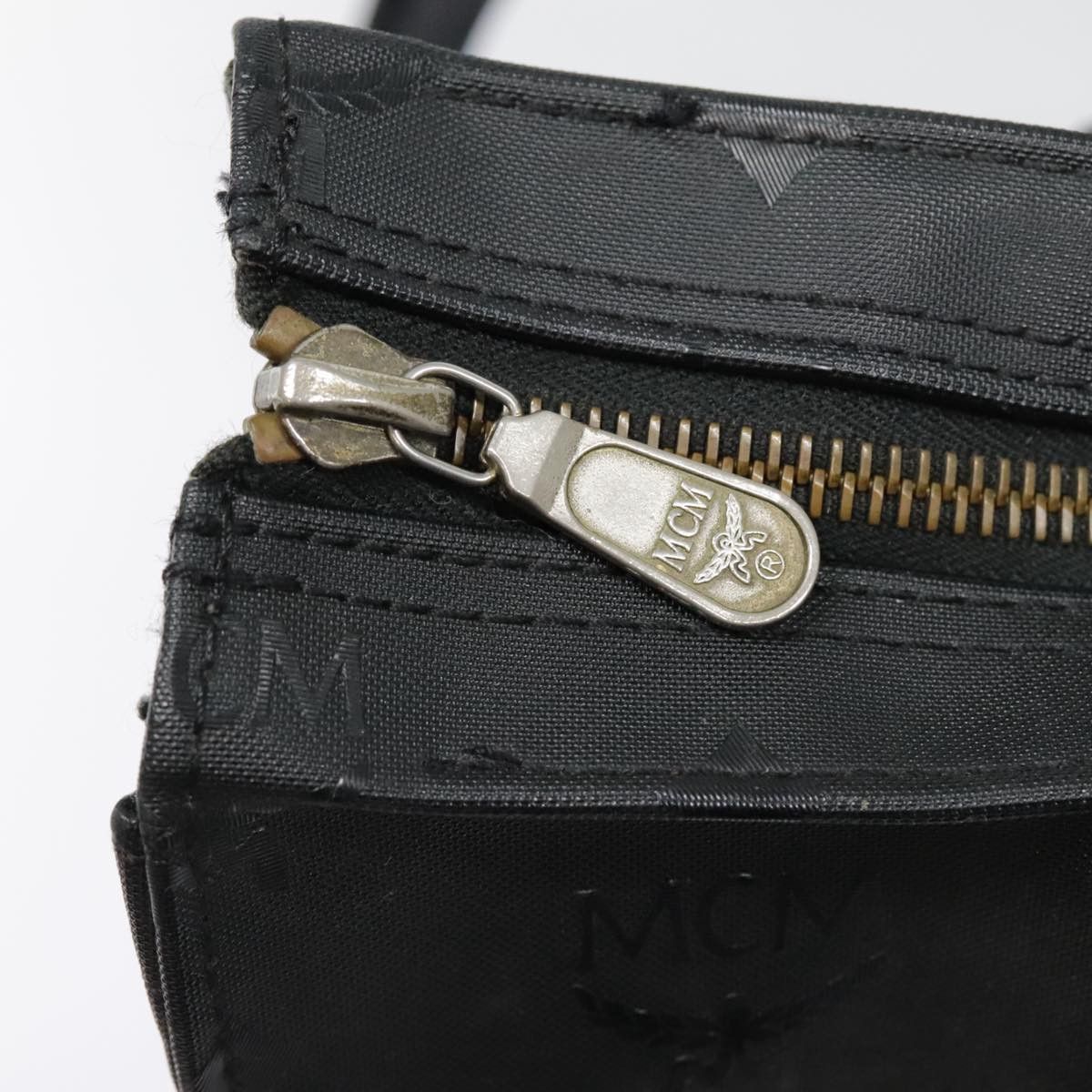 MCM Visetos Black Canvas Tote Bag (Pre-Owned) Size ONE SIZE - 10 Thumbnail