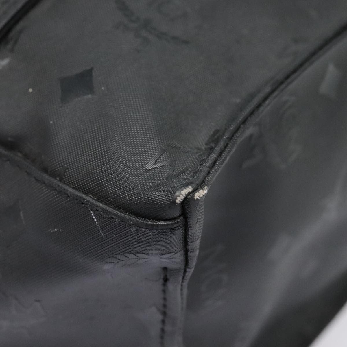 MCM Visetos Black Canvas Tote Bag (Pre-Owned) Size ONE SIZE - 6 Thumbnail