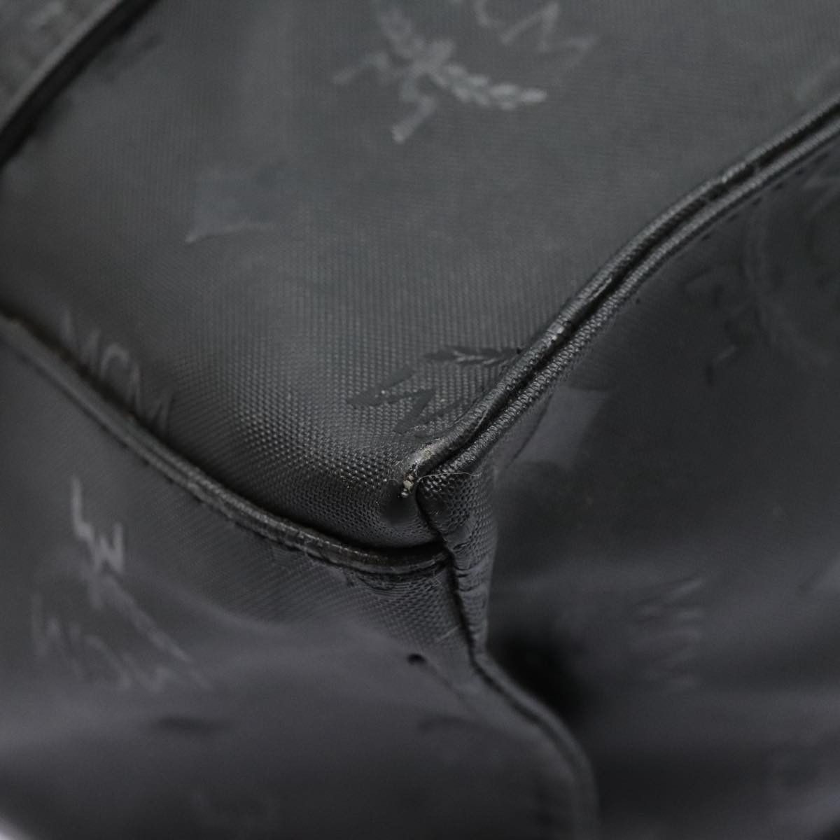 MCM Visetos Black Canvas Tote Bag (Pre-Owned) Size ONE SIZE - 7 Thumbnail