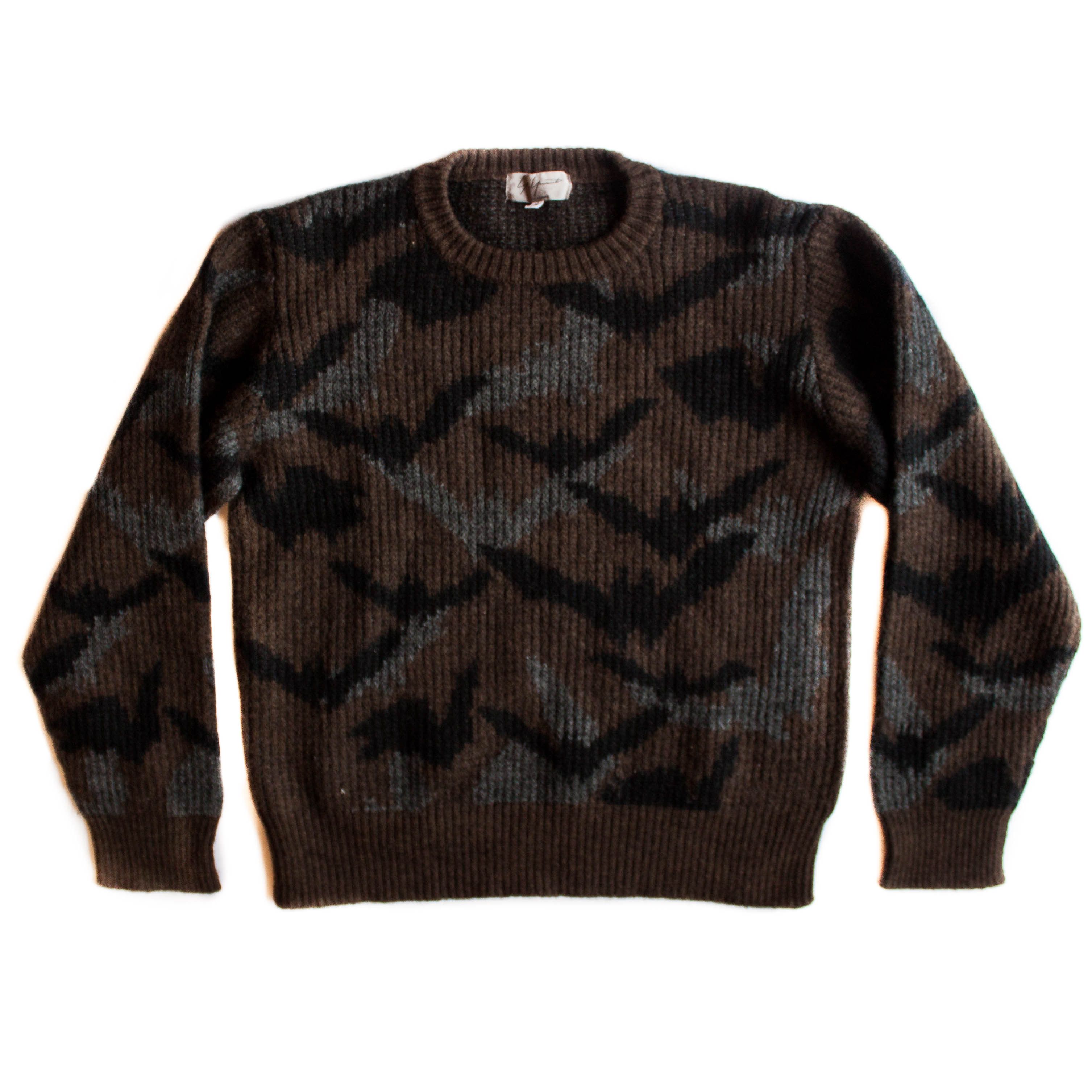 トップス Yohji Yamamoto 90s Wool Knit Yohji Yamamoto 90s Wool Knit Sweater Black Size L Vintage B