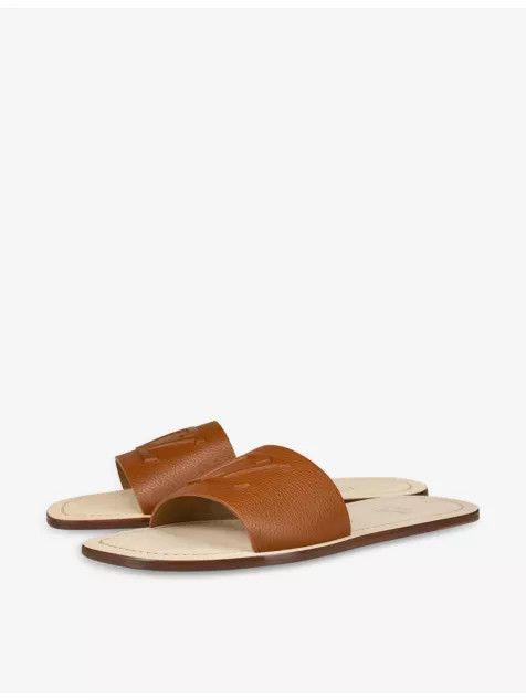 Christian Louboutin Varsicool logo-embossed leather sandals Size US 7 / EU 40 - 3 Thumbnail
