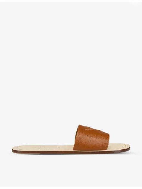 Christian Louboutin Varsicool logo-embossed leather sandals Size US 7 / EU 40 - 2 Thumbnail
