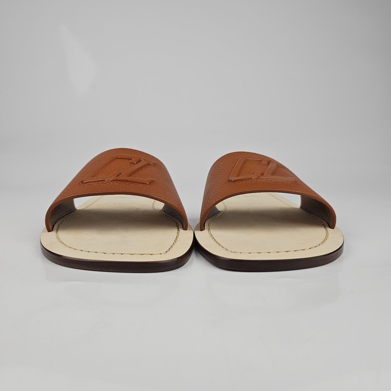 Christian Louboutin Varsicool logo-embossed leather sandals Size US 11 / EU 44 - 3 Thumbnail