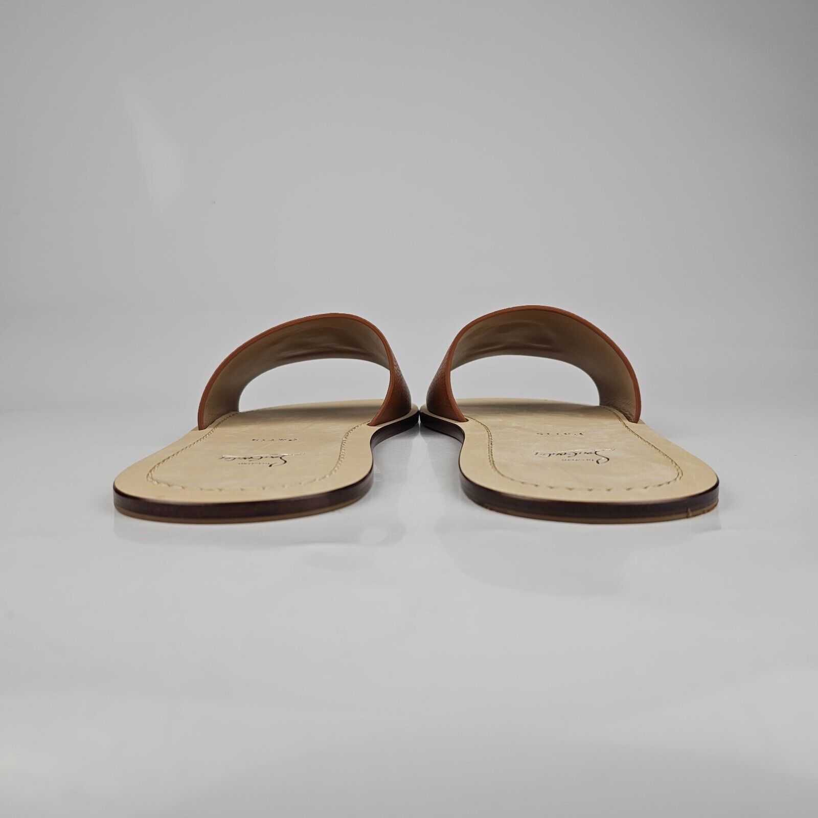 Christian Louboutin Varsicool logo-embossed leather sandals Size US 11 / EU 44 - 4 Thumbnail