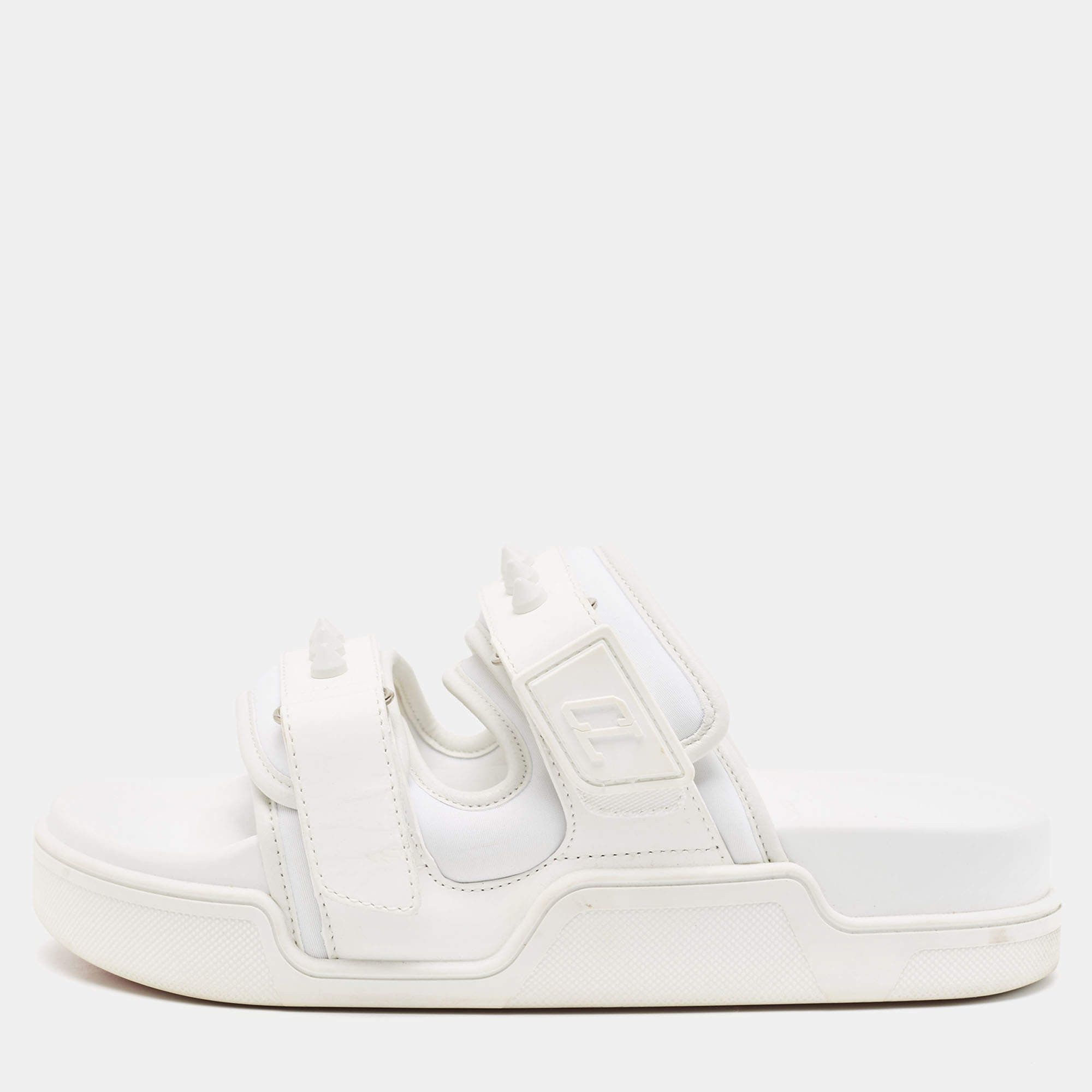Christian Louboutin Daddy Pool White Size US 10 / EU 43 - 2 Thumbnail