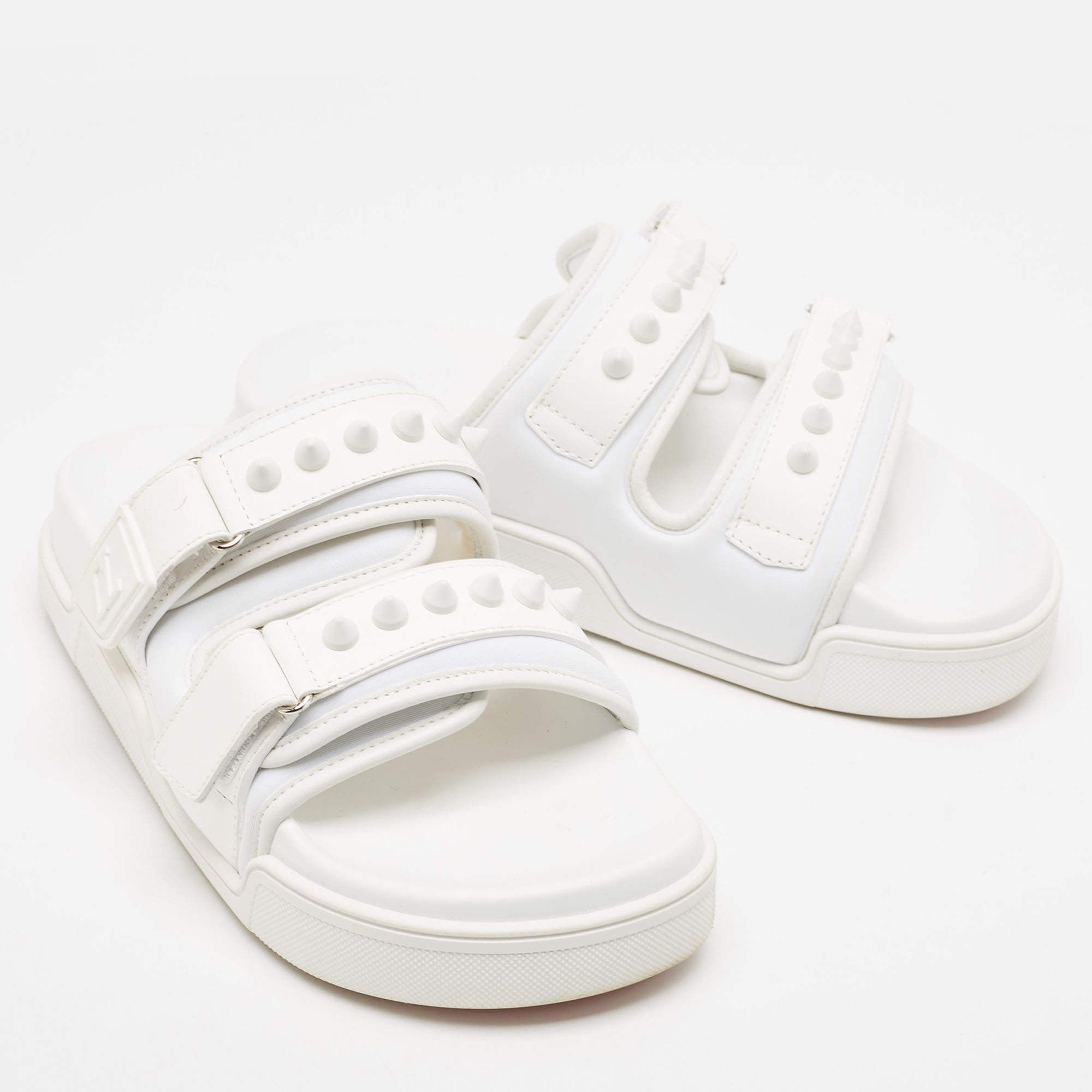 Christian Louboutin Daddy Pool White Size US 13 / EU 46 - 4 Thumbnail