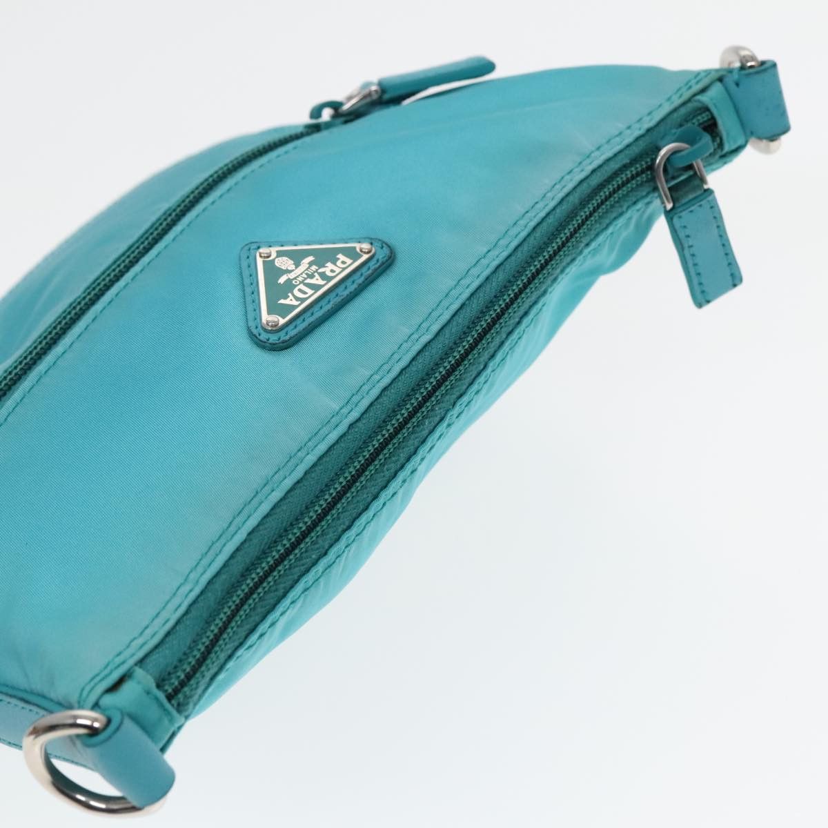 Prada Blue Synthetic Shoulder Bag (Pre-Owned) Size ONE SIZE - 9 Thumbnail
