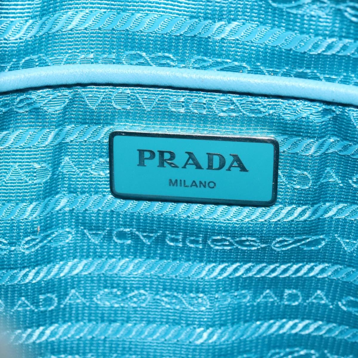 Prada Blue Synthetic Shoulder Bag (Pre-Owned) Size ONE SIZE - 12 Thumbnail