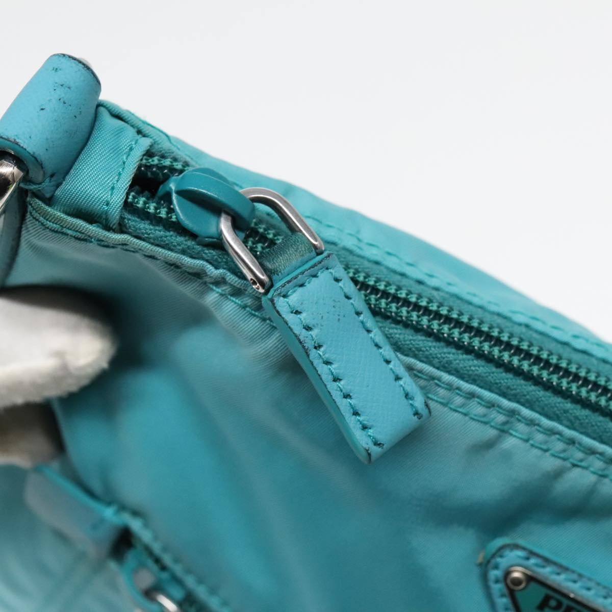 Prada Blue Synthetic Shoulder Bag (Pre-Owned) Size ONE SIZE - 16 Thumbnail