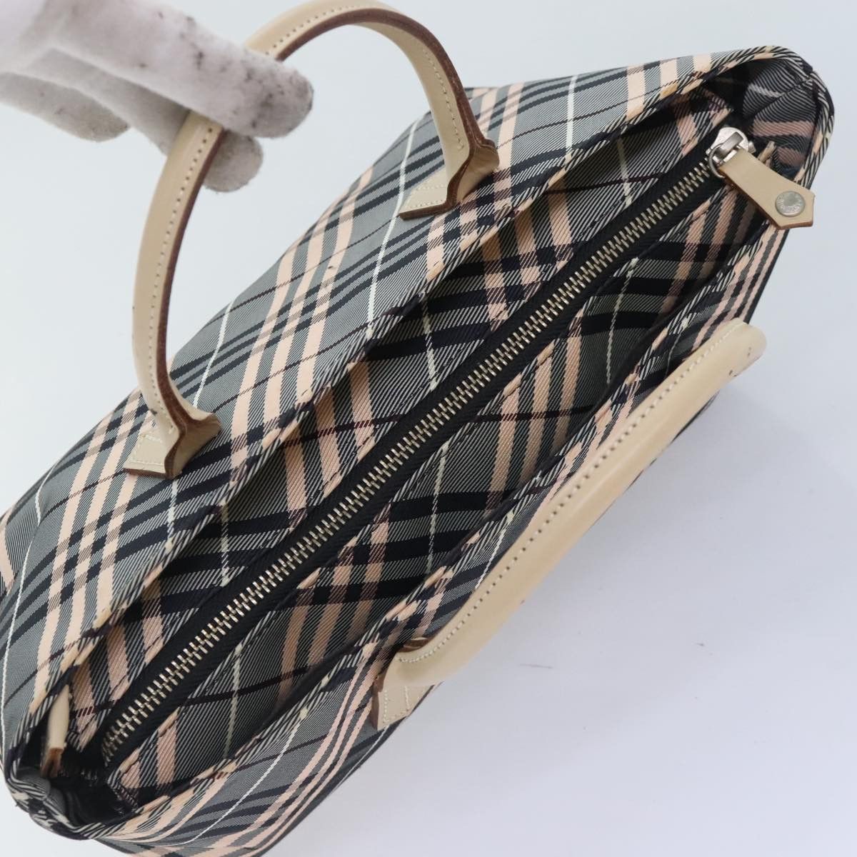 Burberry Nova Check Grey Synthetic Handbag (Pre-Owned) Size ONE SIZE - 15 Thumbnail