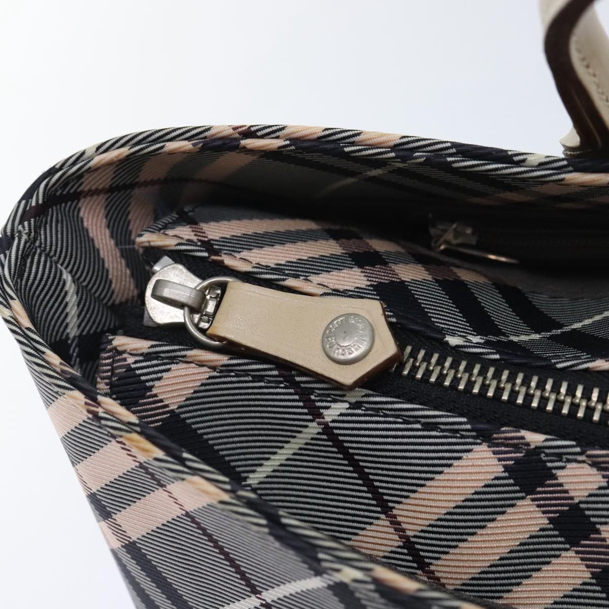 Burberry Nova Check Grey Synthetic Handbag (Pre-Owned) Size ONE SIZE - 11 Thumbnail
