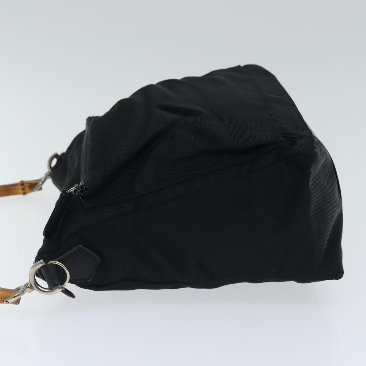 Gucci Bamboo Black Synthetic Handbag (Pre-Owned) Size ONE SIZE - 4 Thumbnail