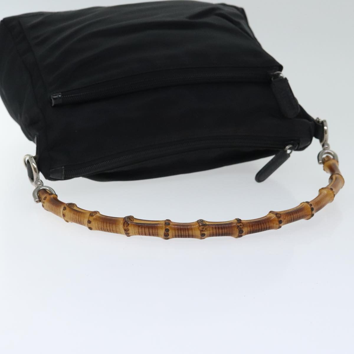 Gucci Bamboo Black Synthetic Handbag (Pre-Owned) Size ONE SIZE - 5 Thumbnail