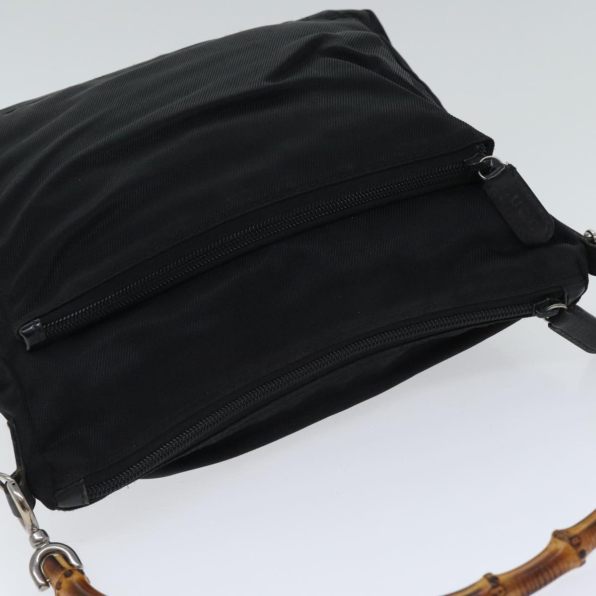 Gucci Bamboo Black Synthetic Handbag (Pre-Owned) Size ONE SIZE - 15 Thumbnail