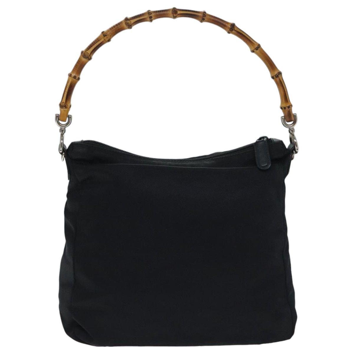 Gucci Bamboo Black Synthetic Handbag (Pre-Owned) Size ONE SIZE - 2 Thumbnail