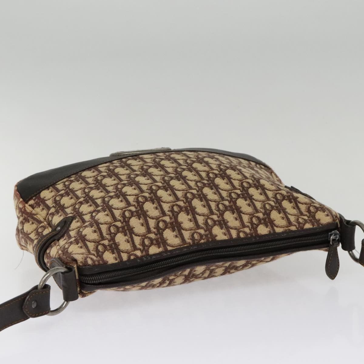 Dior Trotter Beige Canvas Shoulder Bag (Pre-Owned) Size ONE SIZE - 14 Thumbnail