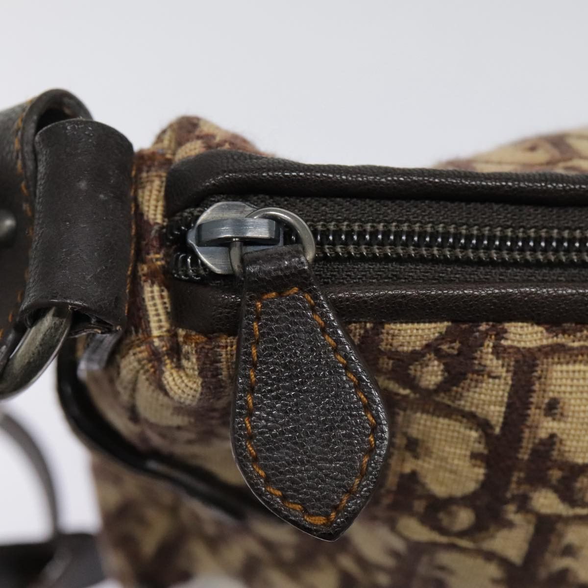 Dior Trotter Beige Canvas Shoulder Bag (Pre-Owned) Size ONE SIZE - 6 Thumbnail