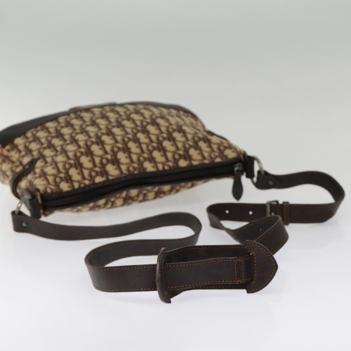 Dior Trotter Beige Canvas Shoulder Bag (Pre-Owned) Size ONE SIZE - 4 Thumbnail