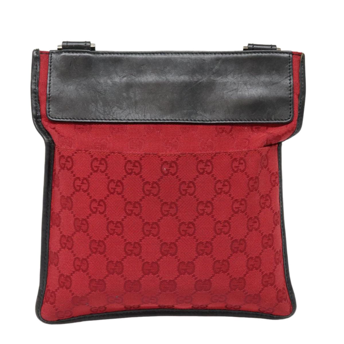 Gucci Red Canvas Shoulder Bag (Pre-Owned) Size ONE SIZE - 2 Thumbnail