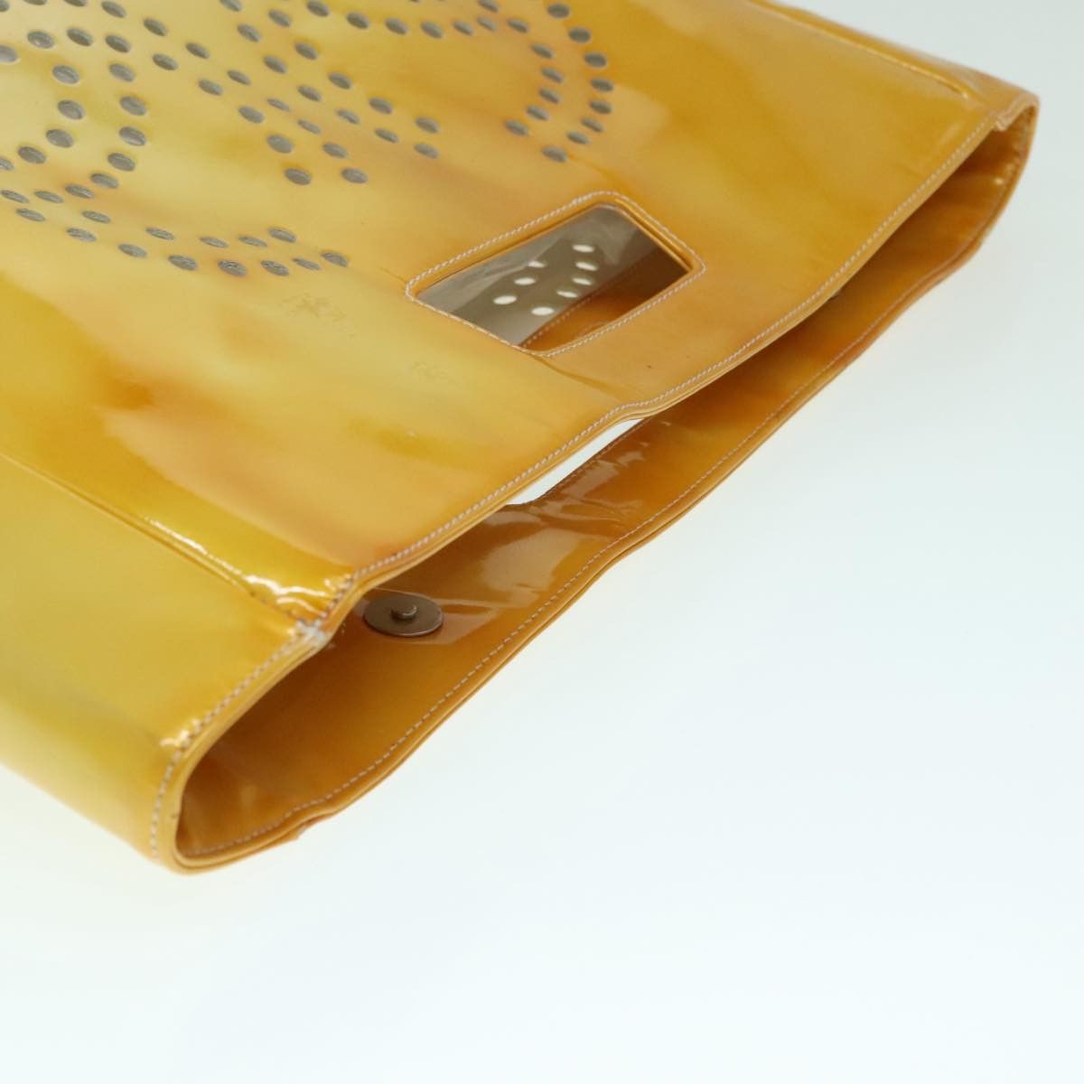 Chanel Triple Coco Yellow Patent Leather Handbag (Pre-Owned) Size ONE SIZE - 9 Thumbnail