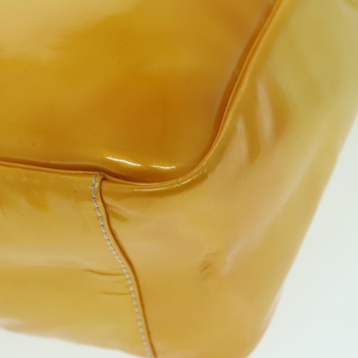 Chanel Triple Coco Yellow Patent Leather Handbag (Pre-Owned) Size ONE SIZE - 17 Thumbnail