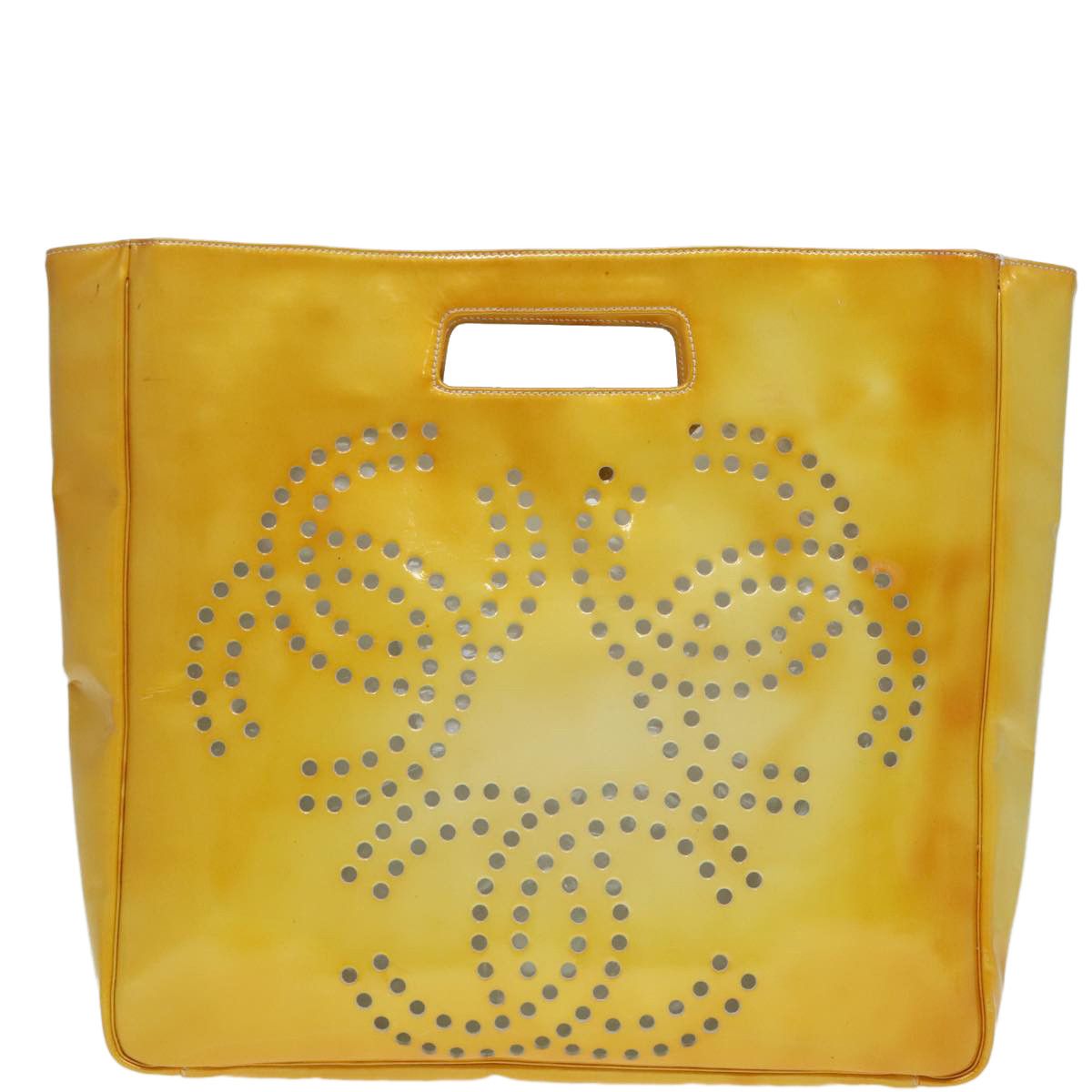 Chanel Triple Coco Yellow Patent Leather Handbag (Pre-Owned) Size ONE SIZE - 2 Thumbnail