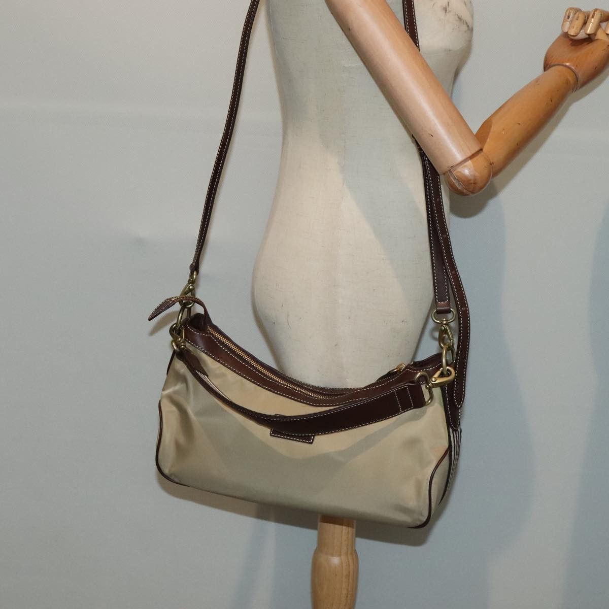 Burberry Blue Label Beige Canvas Shoulder Bag (Pre-Owned) Size ONE SIZE - 15 Thumbnail