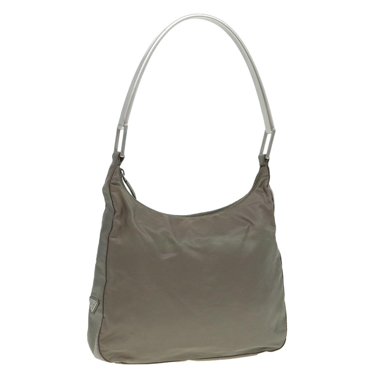 Prada Grey Synthetic Shoulder Bag (Pre-Owned) Size ONE SIZE - 12 Thumbnail