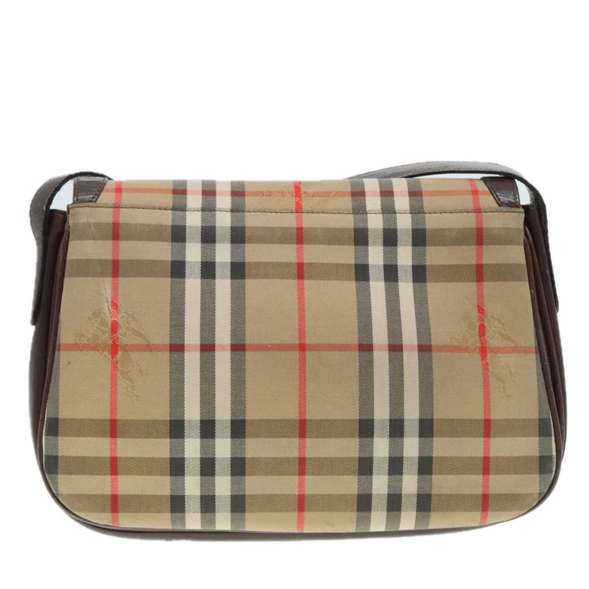Burberry Nova Check Beige Canvas Shoulder Bag (Pre-Owned) Size ONE SIZE - 2 Thumbnail