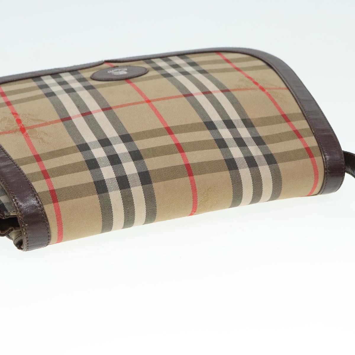 Burberry Nova Check Beige Canvas Shoulder Bag (Pre-Owned) Size ONE SIZE - 16 Thumbnail