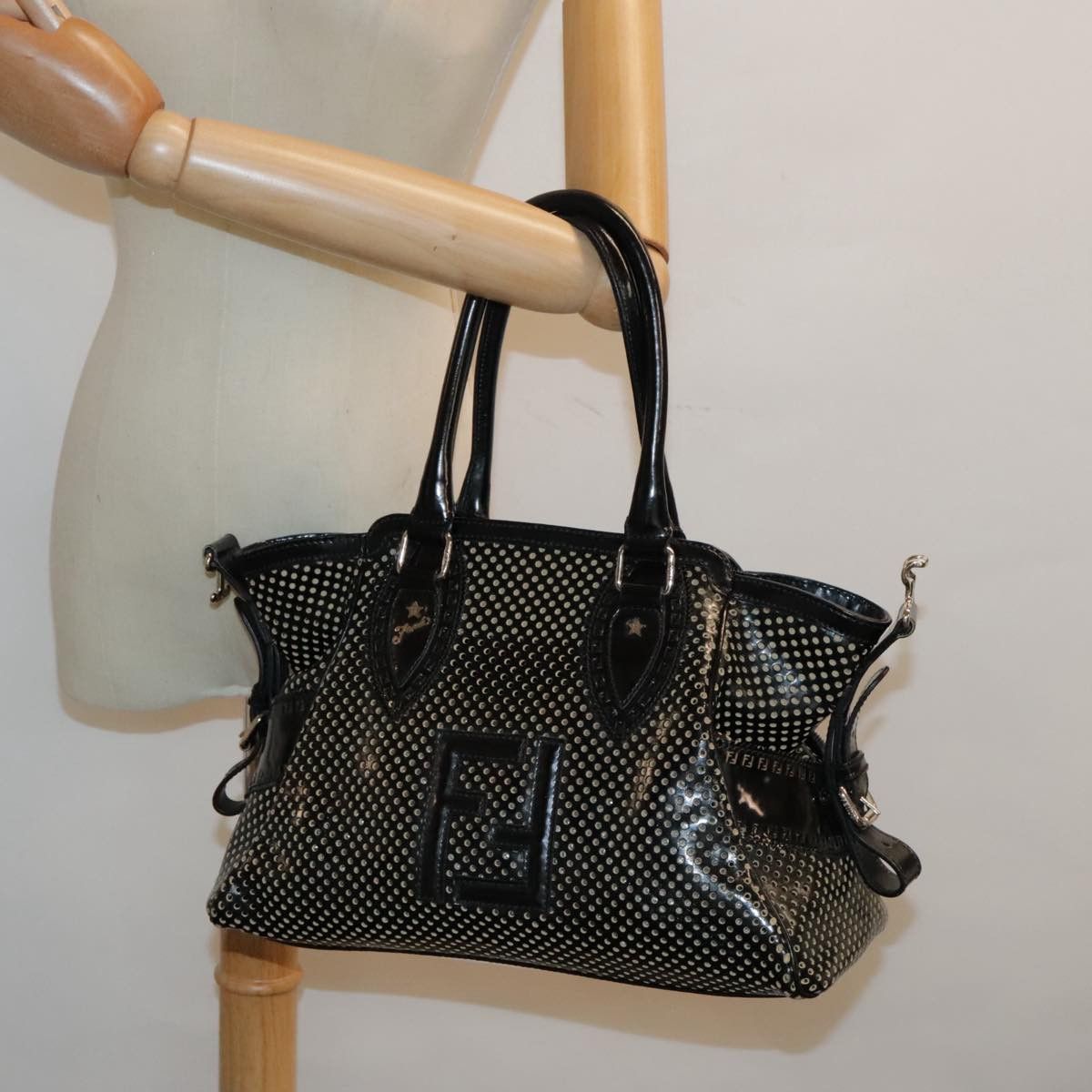 Fendi Black Patent Leather Shopper Bag (Pre-Owned) Size ONE SIZE - 15 Thumbnail