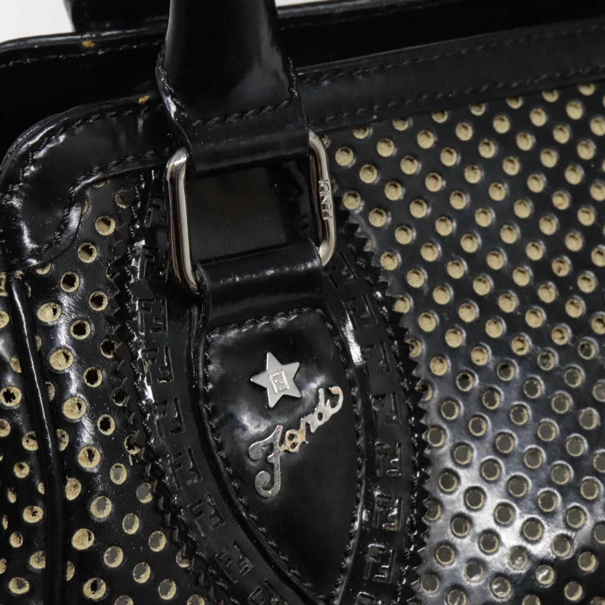 Fendi Black Patent Leather Shopper Bag (Pre-Owned) Size ONE SIZE - 19 Thumbnail