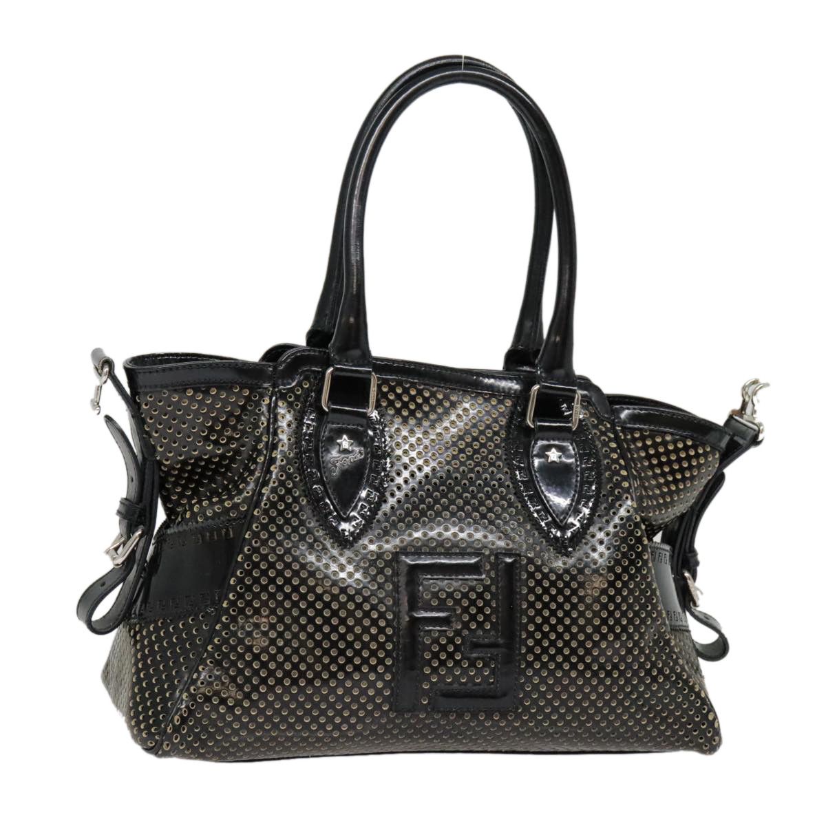 Fendi Black Patent Leather Shopper Bag (Pre-Owned) Size ONE SIZE - 14 Thumbnail