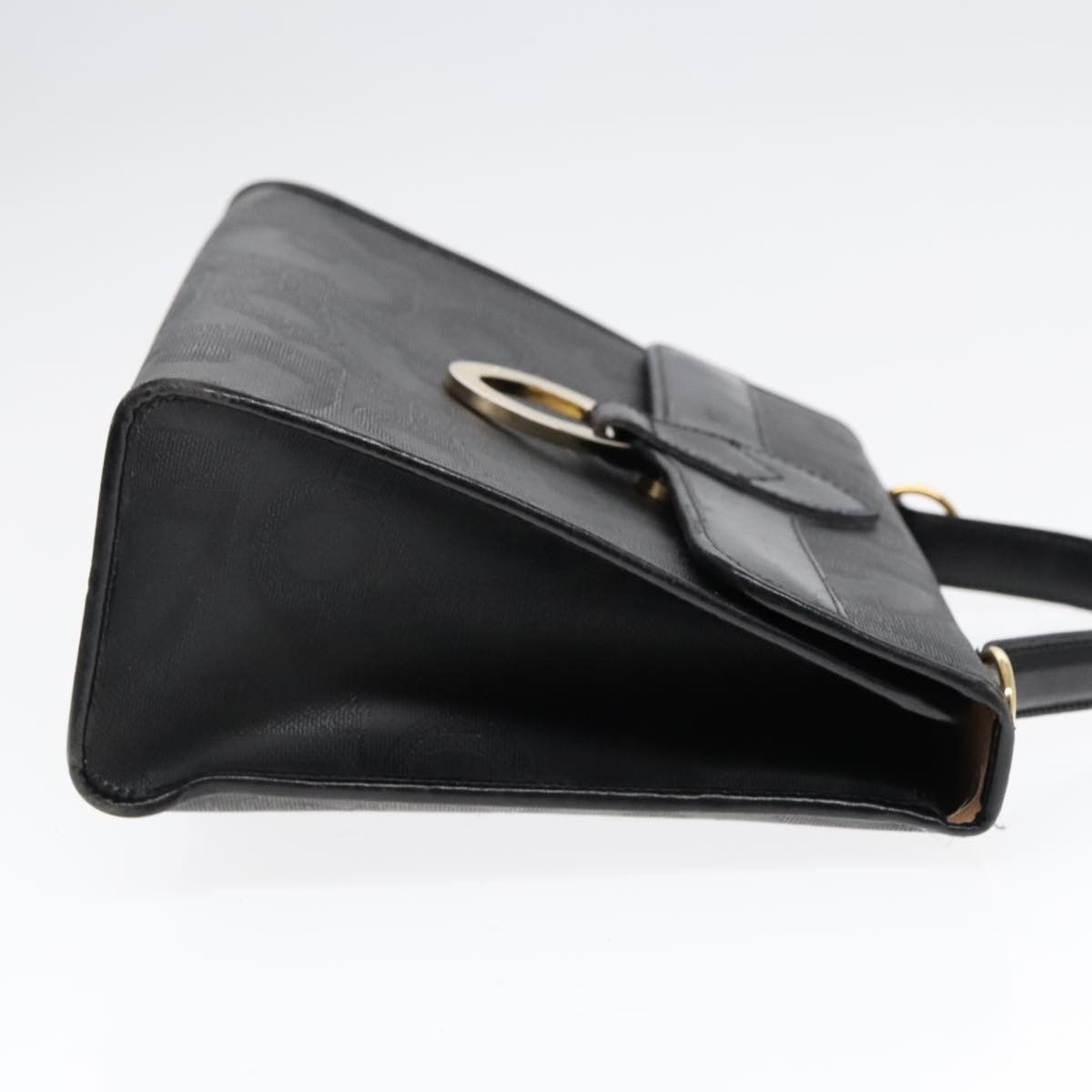 Dior Oblique Black Canvas Handbag (Pre-Owned) Size ONE SIZE - 3 Thumbnail