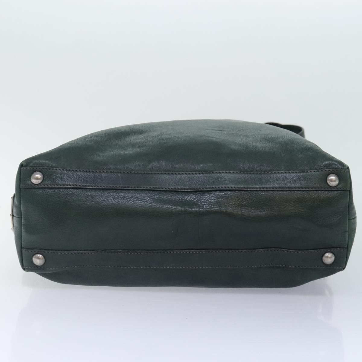 Prada Green Leather Tote Bag (Pre-Owned) Size ONE SIZE - 20 Thumbnail