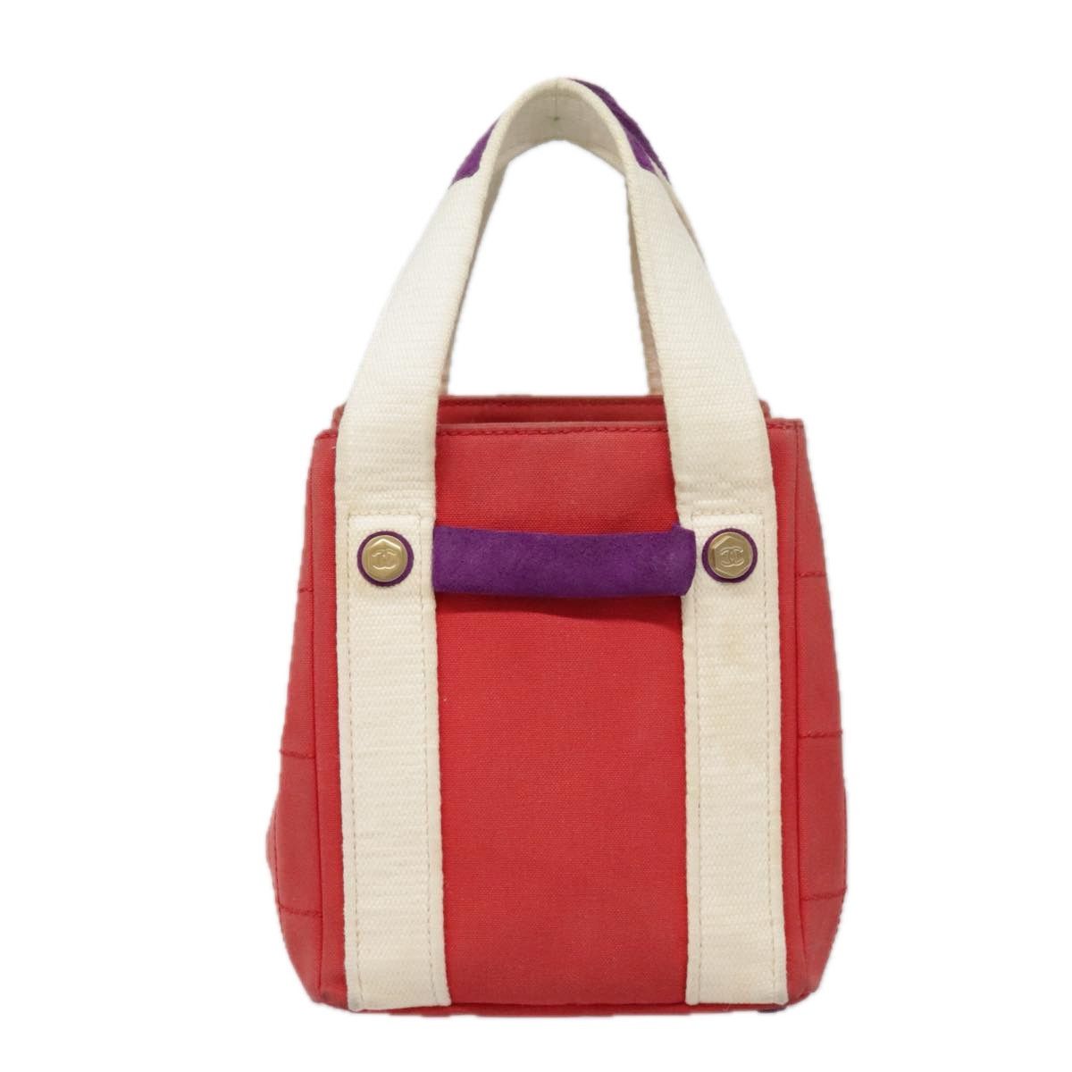 Chanel Chocolate Bar Red Canvas Tote Bag (Pre-Owned) Size ONE SIZE - 2 Thumbnail