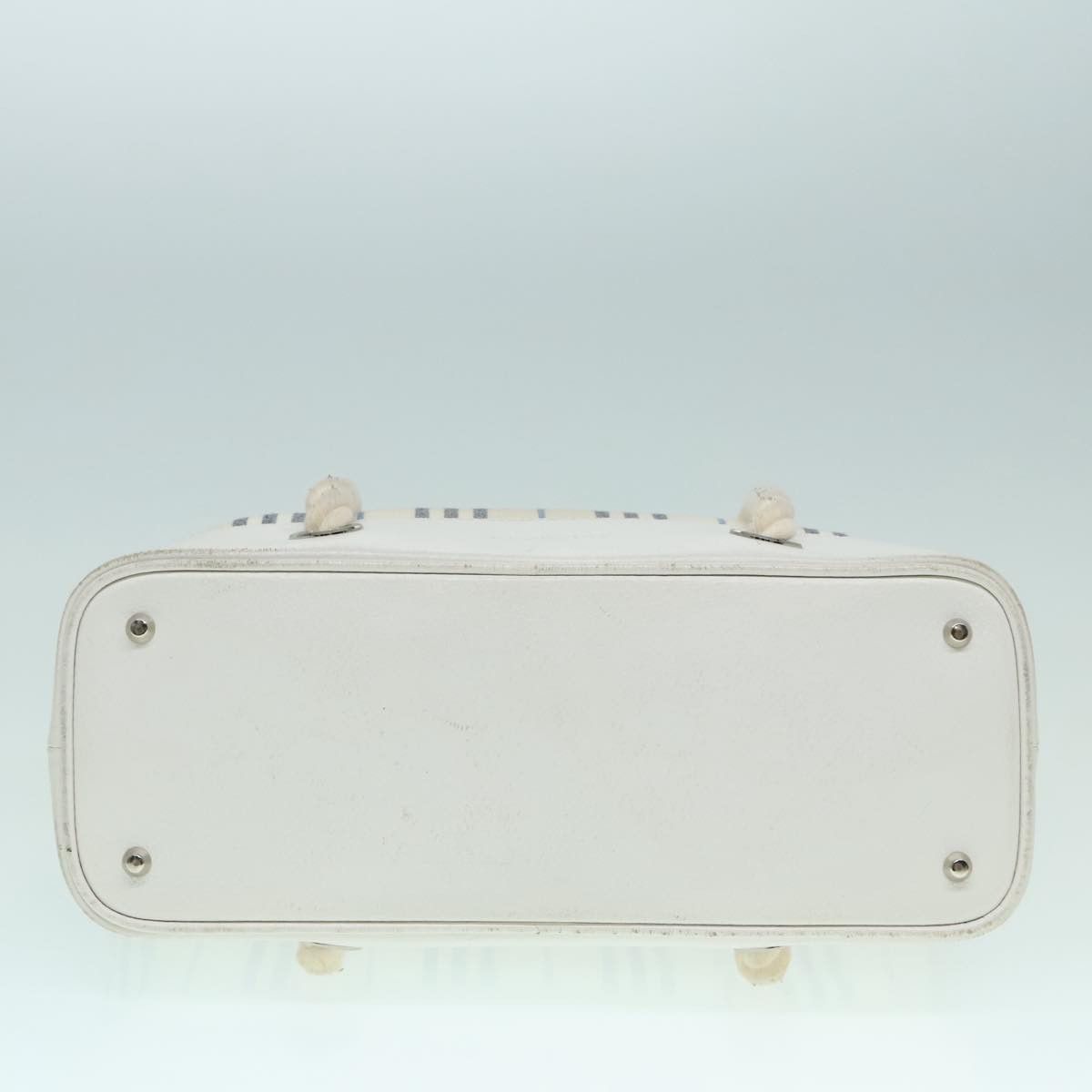 Burberry White Canvas Handbag (Pre-Owned) Size ONE SIZE - 18 Thumbnail